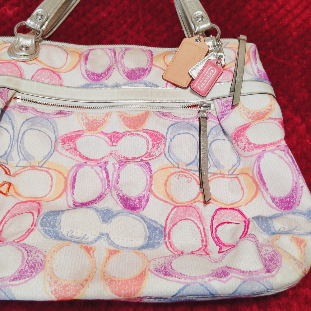 Coach Multicolor Signature Tote Bag - Picture 1 of 11